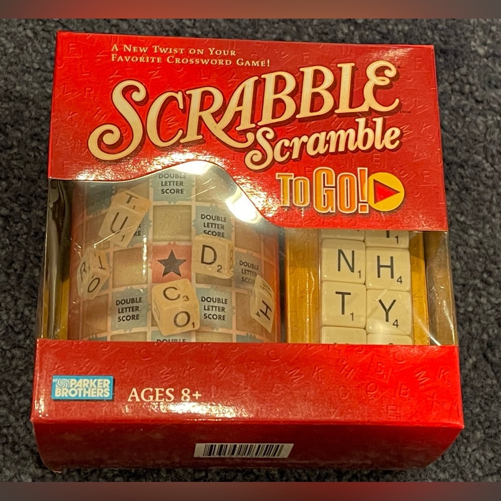 Scrabble Scramble To Go Game New